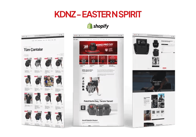 KDNZ – Eastern Spirit — Alis Dijital web tasarım ve e-ticaret projesi
