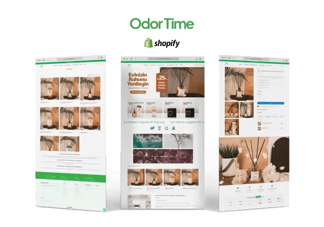 Odor Time — Alis Dijital web tasarım ve e-ticaret projesi